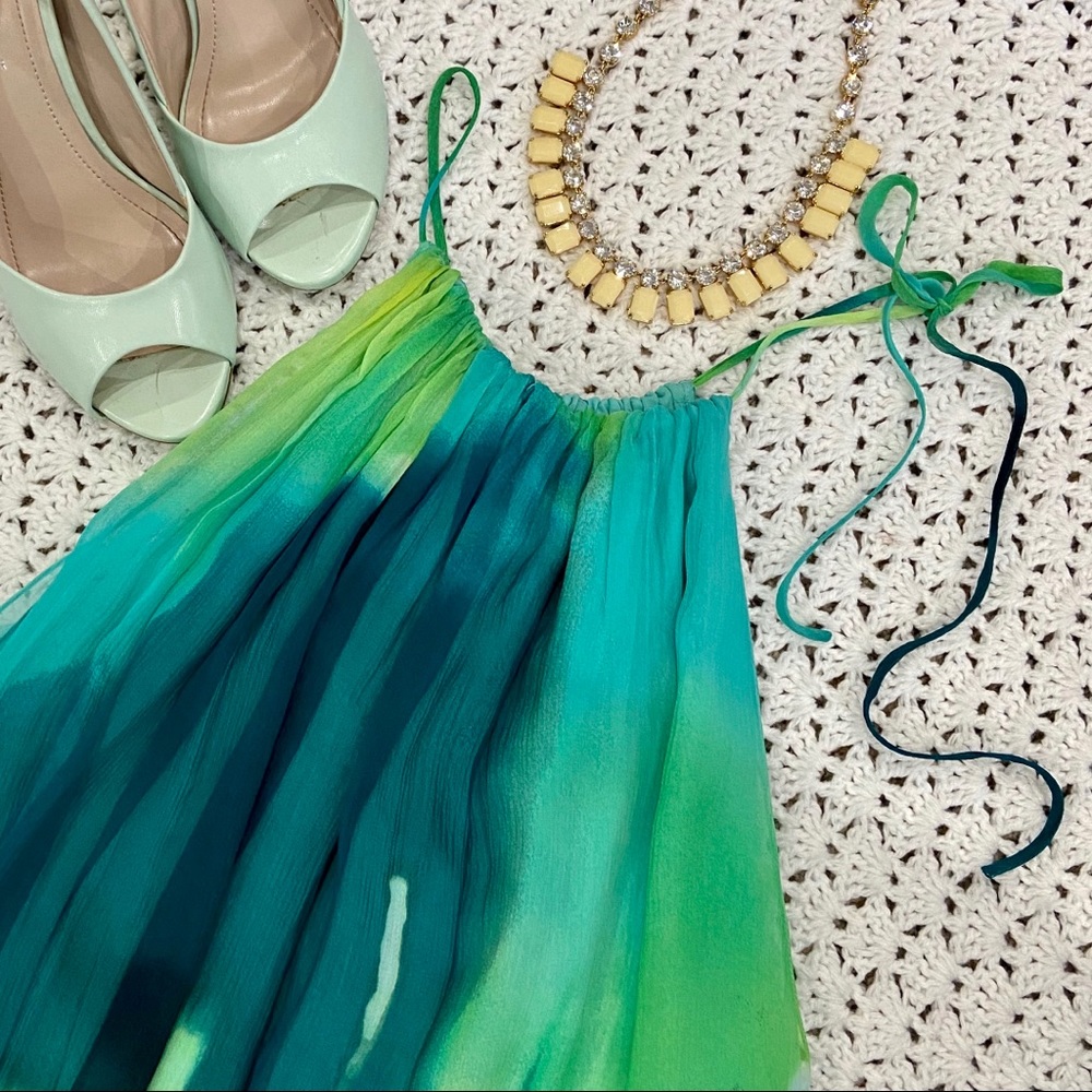 BCBG Max Azria watercolor balloon dress